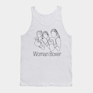 Vintage Woman Boxer Tank Top